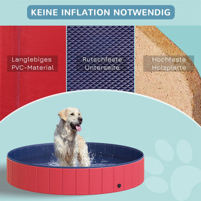 Planschspaß an heißen Tagen: Dein faltbarer Hundepool (Ø 160 cm)