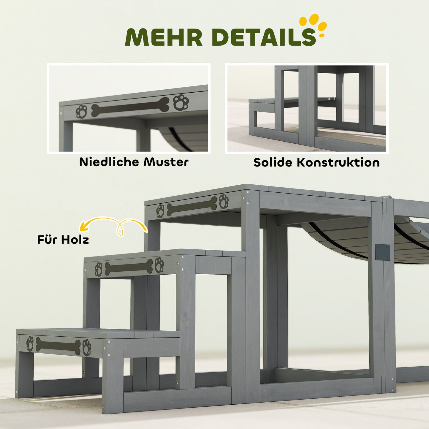 Balancieren, klettern, wachsen: Dein 3-teiliges Hunde-Agility-Set aus Holz