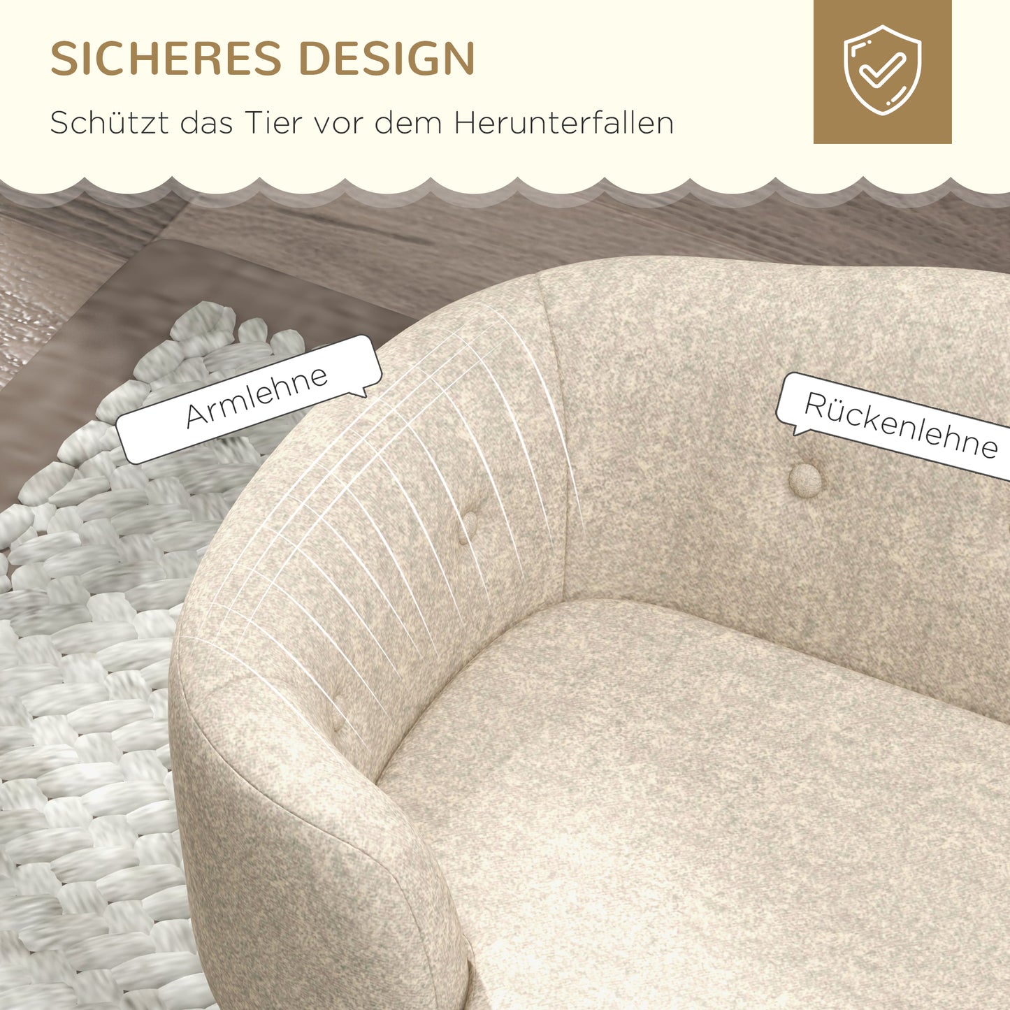 Erhöht und kuschelig: Dein gepolstertes Hundesofa für kleine Lieblinge (bis 4,5 kg)