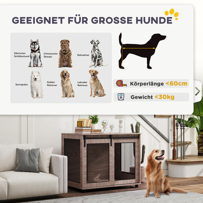 Stilvoller Rückzugsort: Deine Hundebox aus Holz für Zuhause bis 30 kg