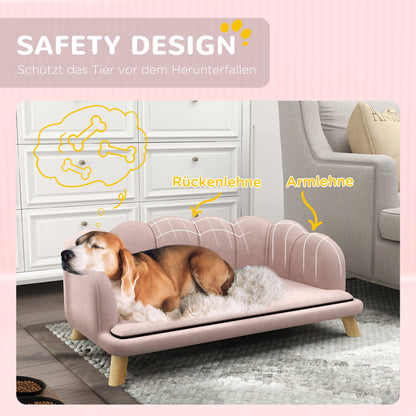 Luxus zum Entspannen: Dein gepolstertes Hundesofa (Rosa, bis 25 kg)