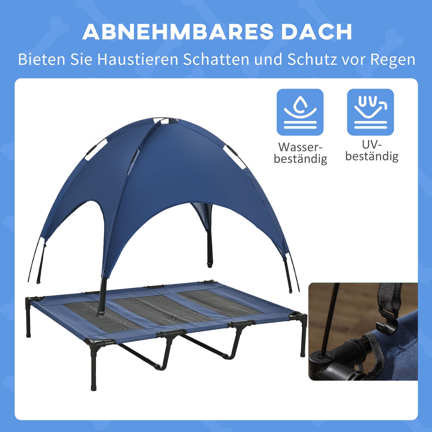Outdoor Hundeliege mit Sonnendach: Kühler Schatten für deinen Hund